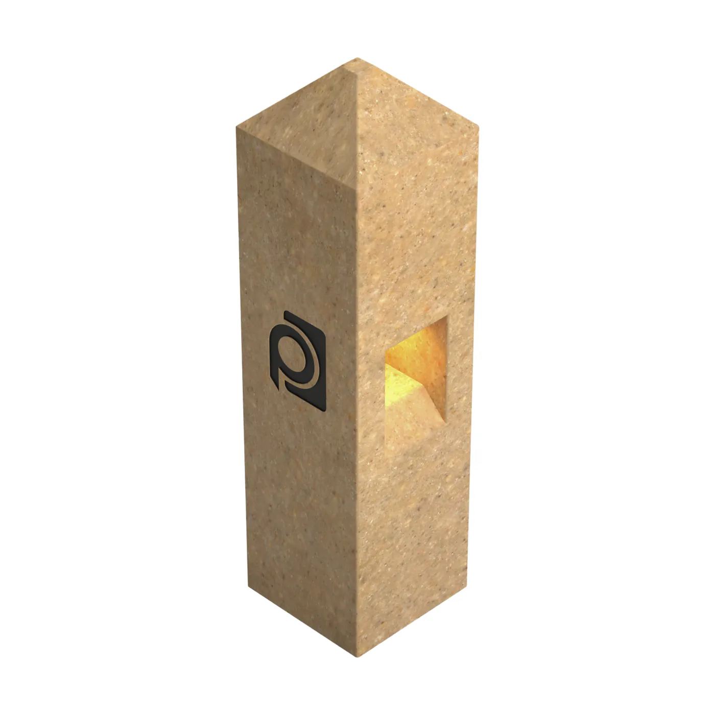 Bolardo de 25×25×85 cm en Concreto polimérico Modelo Cardenchal