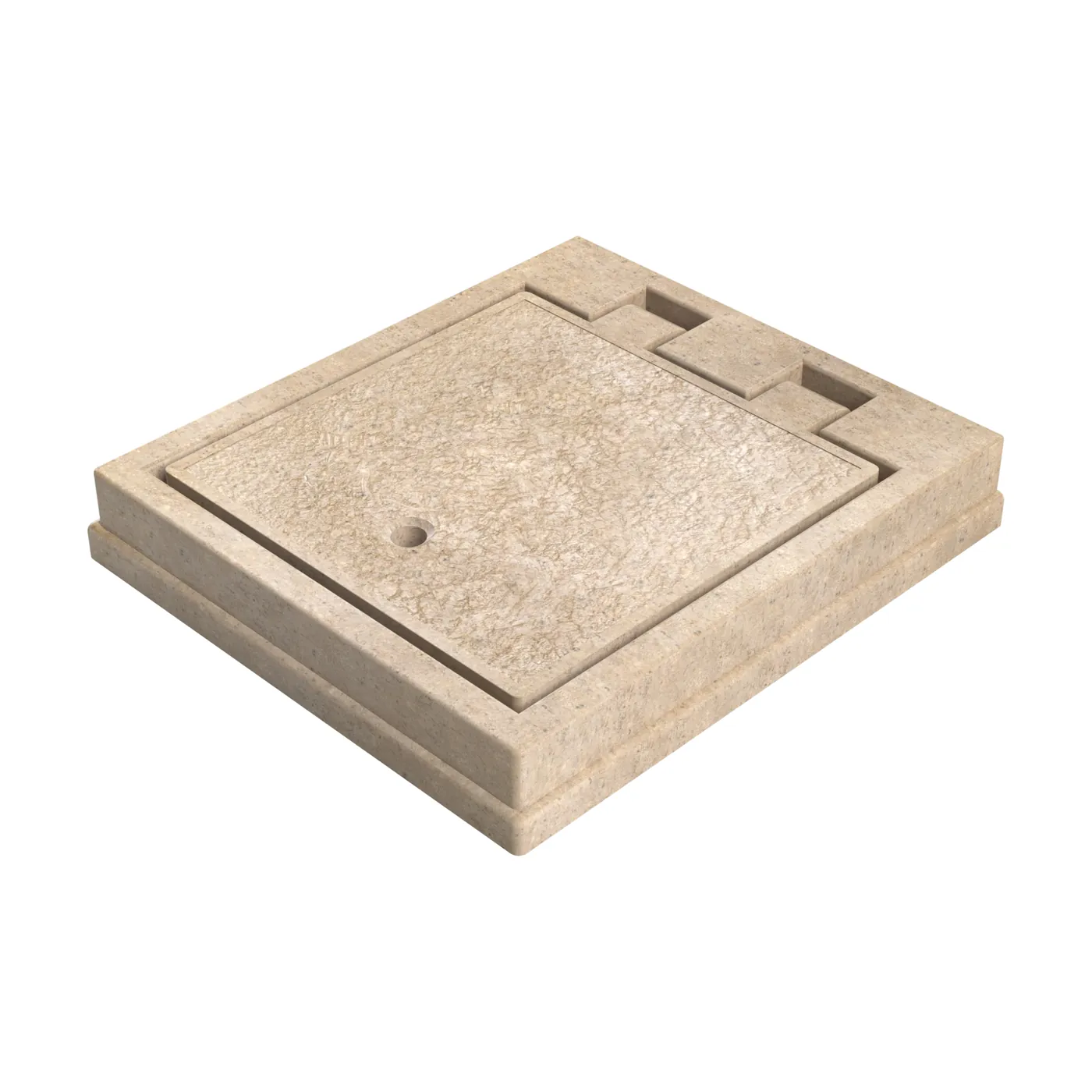 Brocal de Caja de válvulas de 50×50 cm en Concreto polimérico