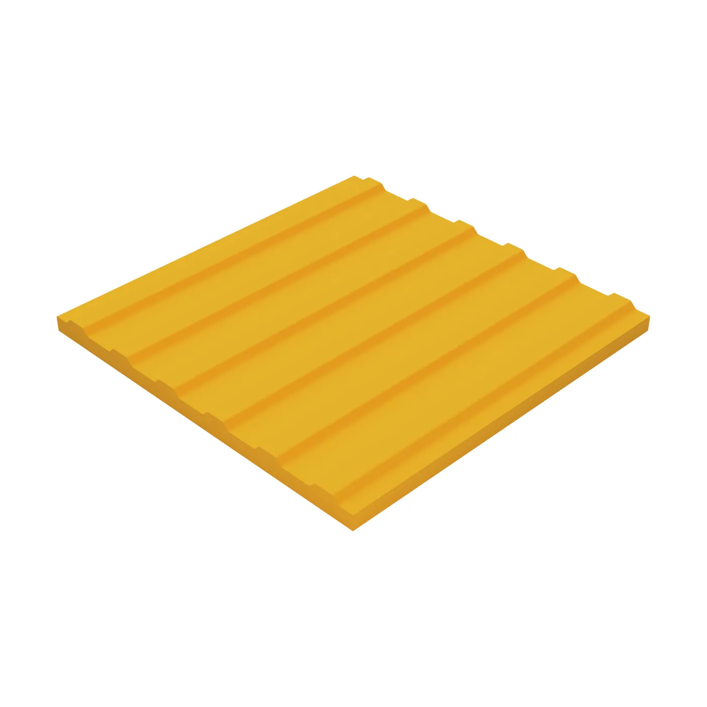 Piso podotáctil de Lineas en 30×30 cm en Concreto polimérico Color Amarillo