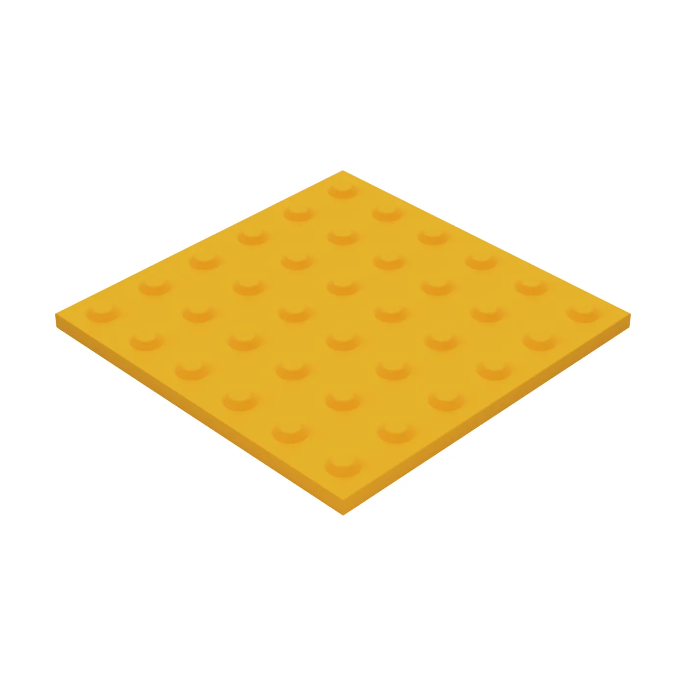 Piso podotáctil de Puntos en 30×30 cm en Concreto polimérico Color Amarillo