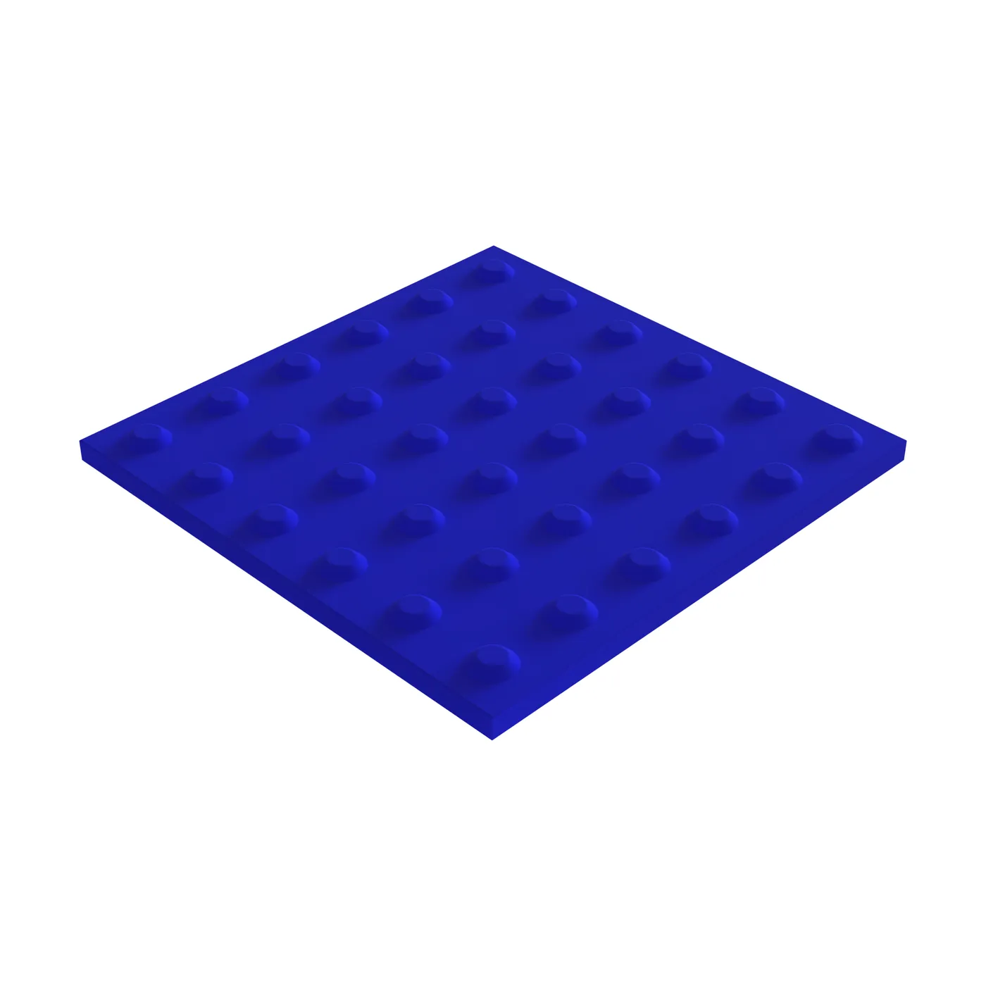 Piso podotáctil de Puntos en 30×30 cm en Concreto polimérico Color Azul