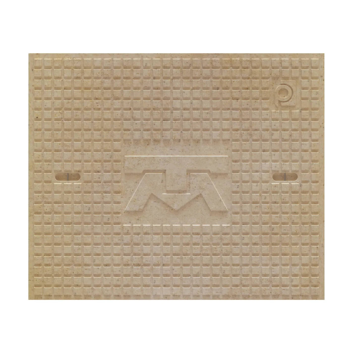 Tapa con Leyenda Telmex en 50×60 cm en Concreto polimérico