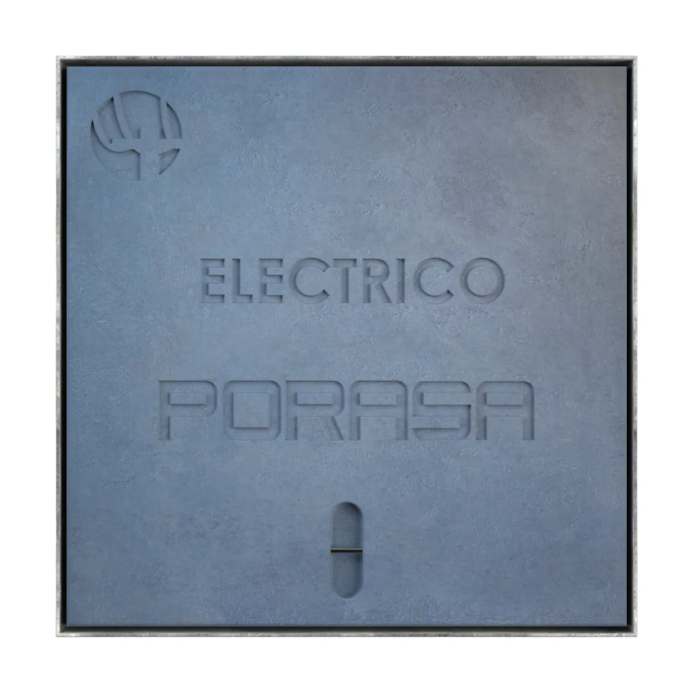Tapa para Registro de 40×40 cm con Altura de 1 1/4 para Marco Metalico en Concreto Polimerco